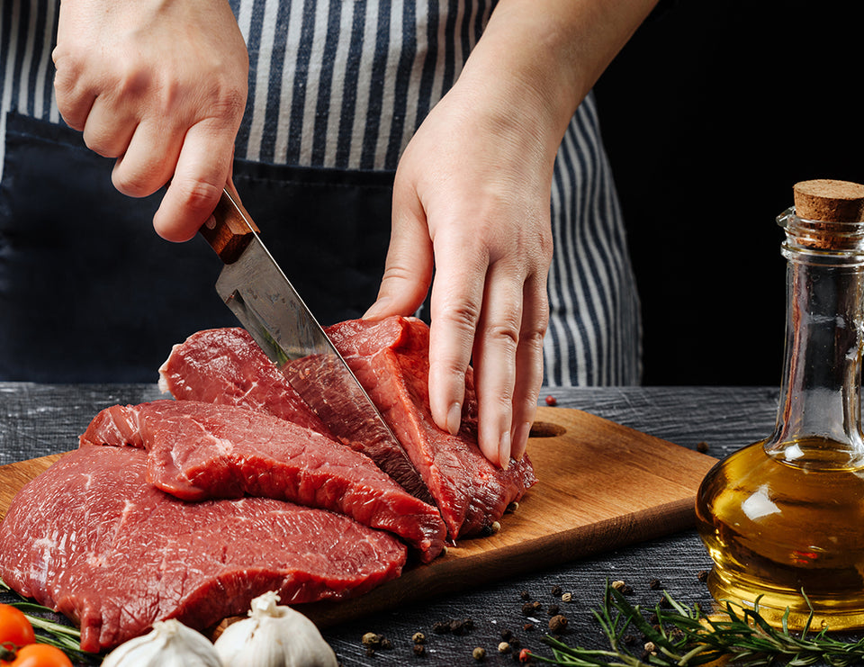 How to cut meat for steak properly